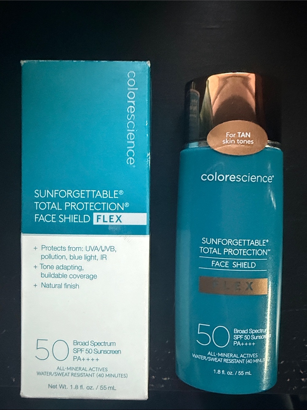 Sunforgettable Total Protection Face Shield SPF 50 - Teal (Tan)